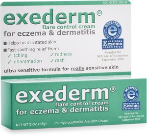 Exederm Flare Control Cream for Eczema & Dermatitis, 2oz
