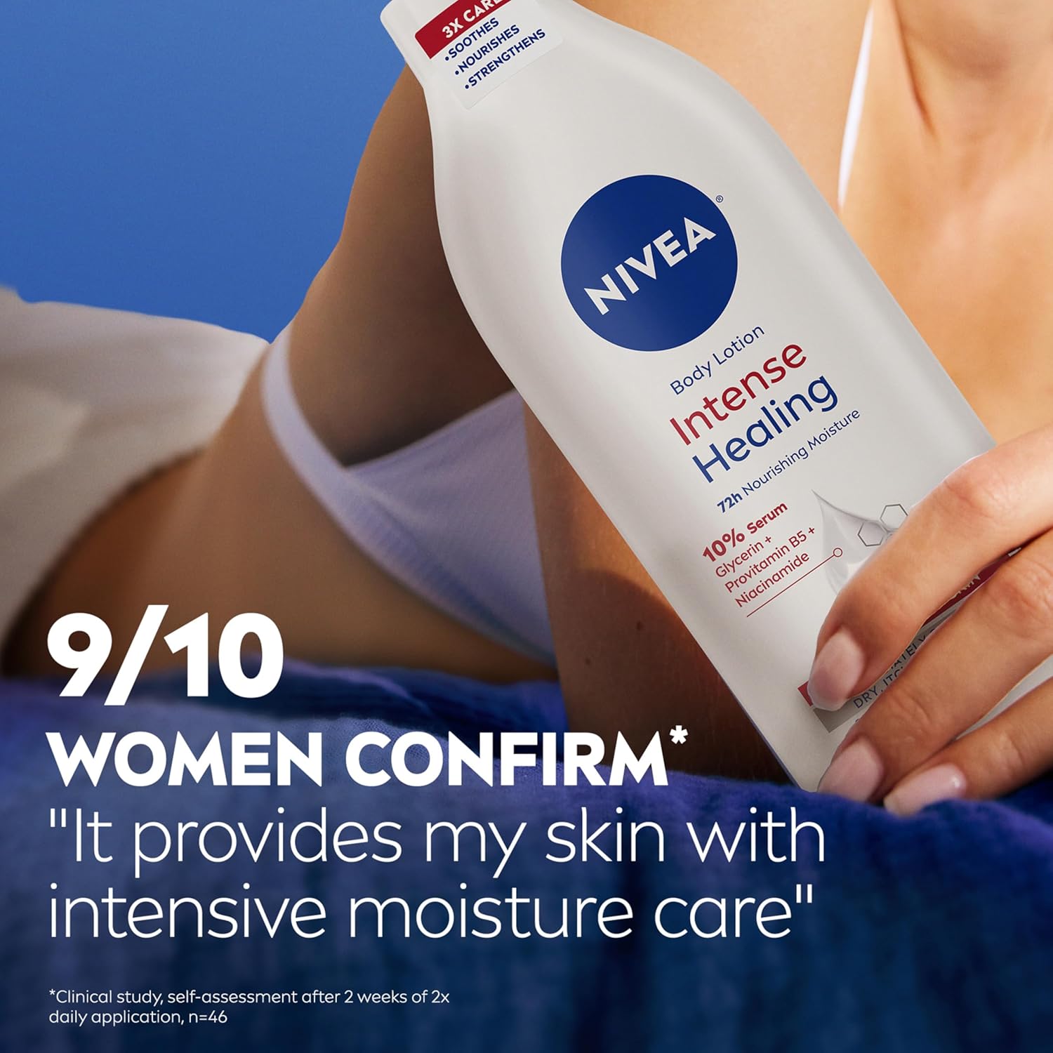 NIVEA Intense Healing Body Lotion - 72 Hour Moisture For Dry to Very Dry Skin - 16.9 fl. oz. Pump Bottle 7 NIVEA Intense Healing Body Lotion - 72 Hour Moisture For Dry to Very Dry Skin - 16.9 fl. oz. Pump Bottle - الصورة 7