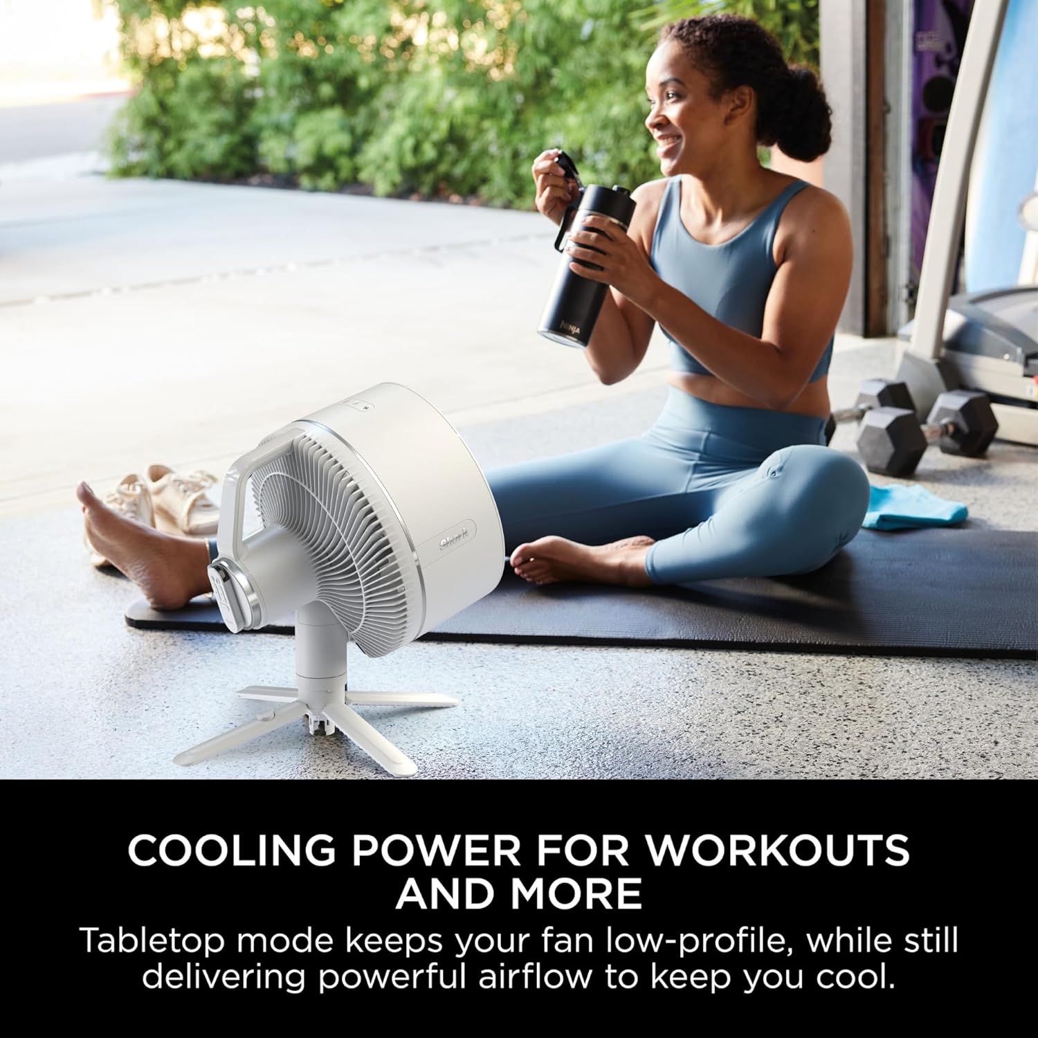 Shark FlexBreeze High-Velocity Fan, Hybrid Corded & Cordless Portable Cooling Fan, Indoor & Outdoor, with Remote Control, Adjustable Tilt, UV & Water-Resistant, White FA220ME, 5 Years Warranty 7 Shark FlexBreeze High-Velocity Fan, Hybrid Corded & Cordless Portable Cooling Fan, Indoor & Outdoor, with Remote Control, Adjustable Tilt, UV & Water-Resistant, White FA220ME, 5 Years Warranty - الصورة 7