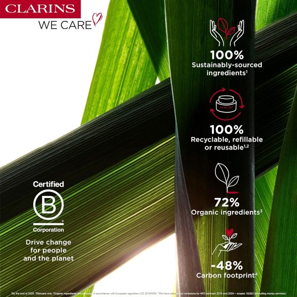 ⁦Clarins Beauty Flash Balm 50ml | Radiance Boosting Face Cream with Acerola & Prickly Pear Extracts | Instant Glow & Firming Treatment for Dull, Tired Skin⁩ - الصورة ⁦8⁩