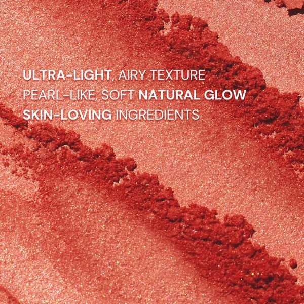 ⁦Flower Knows Shell's Jewel Silk Satin Embossed Blush, Berry Milk, Cool Pastel Berry Pink for Doll-Like Flush, Illuminating Shimmer, Vitamin E Hydrating Silky Powder Blush (05 Strawberry Bubble, 5g)⁩ - الصورة ⁦4⁩