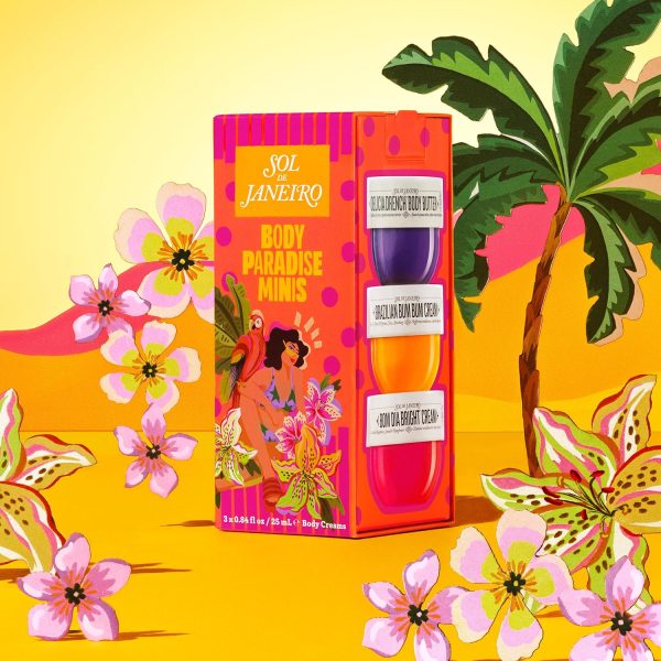 ⁦Sol de Janeiro Body Paradise Minis: Mini Body Care Trio 3 x 25ml Body Creams⁩ - الصورة ⁦4⁩