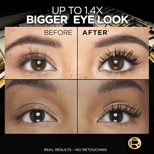 ⁦L’Oréal Paris Voluminous Panorama Mascara, Volumizing and Lengthening Mascara, Washable Longwear and Smudge Resistant Make Up, Blackest Black, 0.33 Fl Oz⁩ - الصورة ⁦4⁩