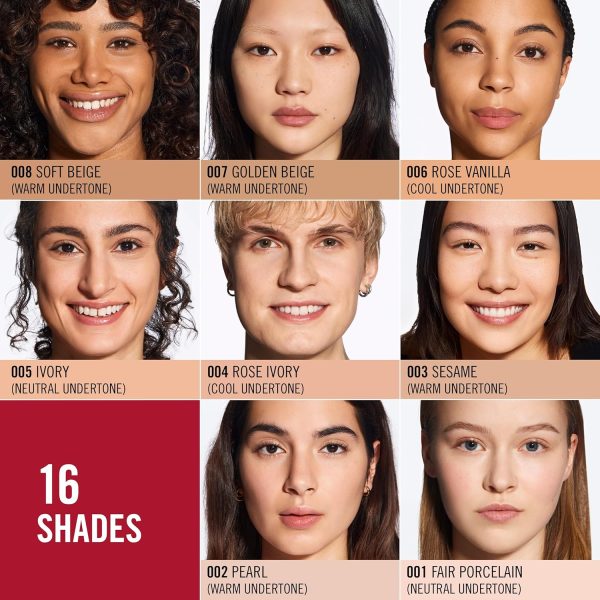 ⁦Rimmel Lasting Finish, 005 Ivory, Compact Foundation, Soft-Focus Finish, Matte Finish, Full Coverage, SPF20, Vegan Formula, 7g⁩ - الصورة ⁦10⁩