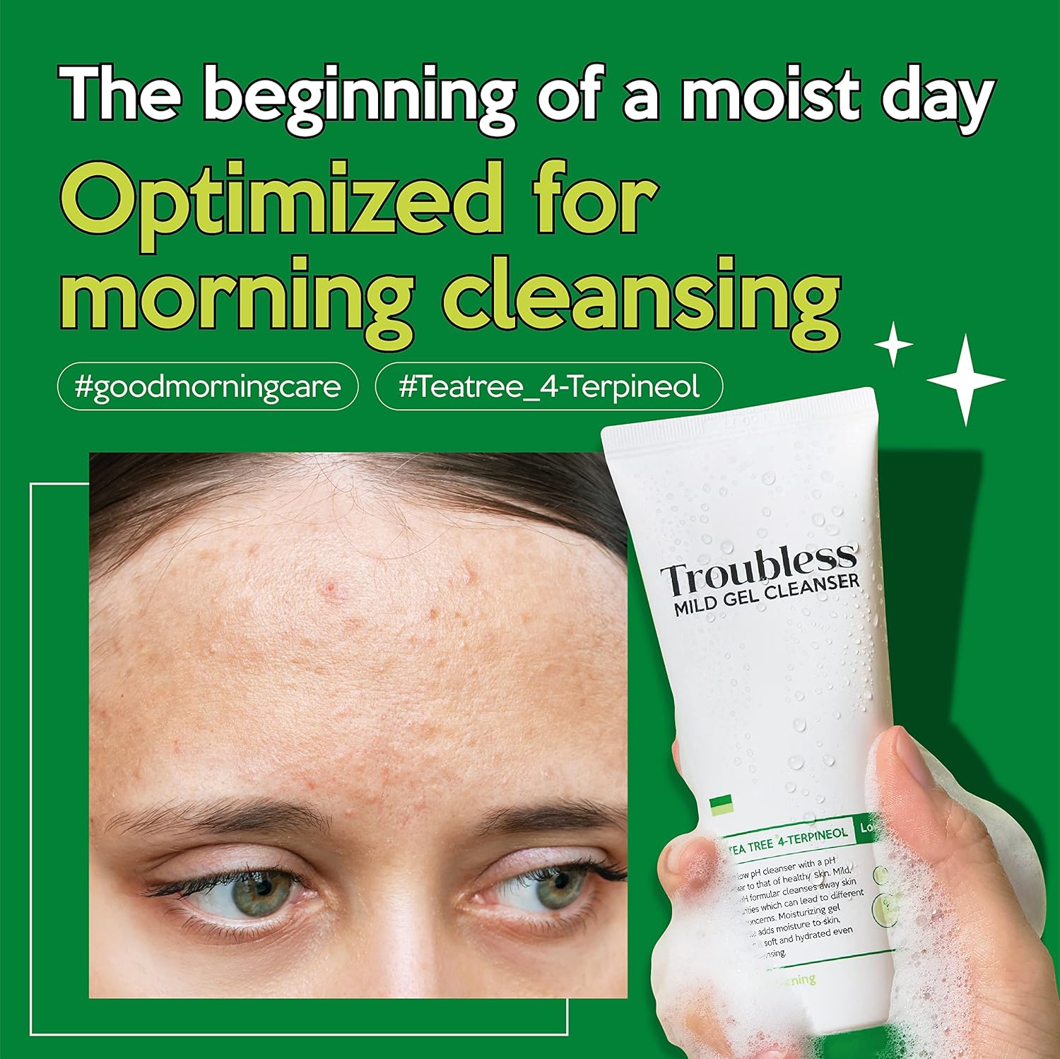 منظف جل لطيف تروبليس غسول وجه مرطب مع خلاصة شجرة الشاي للبشرة الحساسة تنظيف لمشاكل البشرة منخفض الحموضة صباحي 405 اونصة سائلة 4 منظف جل لطيف تروبليس غسول وجه مرطب مع خلاصة شجرة الشاي للبشرة الحساسة تنظيف لمشاكل البشرة منخفض الحموضة صباحي 405 اونصة سائلة - الصورة 4