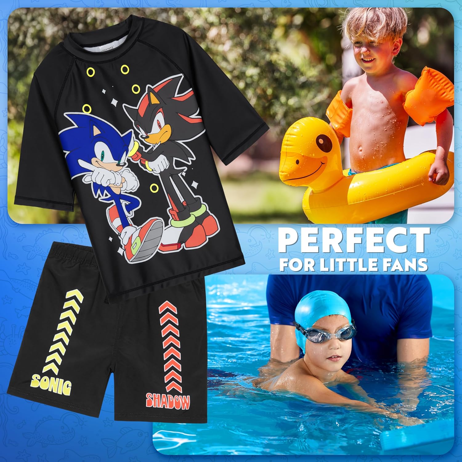 Get Trend Boy's Swimwear Set Swim Suit Set 2 Get Trend Boy's Swimwear Set Swim Suit Set - الصورة 2