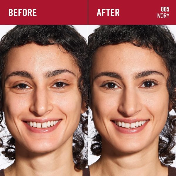 ⁦Rimmel Lasting Finish, 005 Ivory, Compact Foundation, Soft-Focus Finish, Matte Finish, Full Coverage, SPF20, Vegan Formula, 7g⁩ - الصورة ⁦4⁩