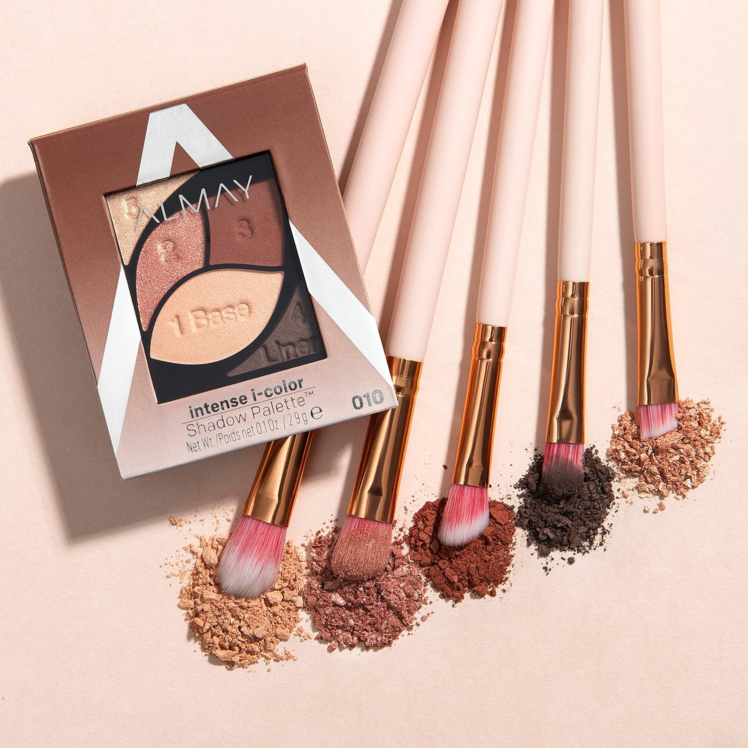 Almay Eyeshadow Palette, Longlasting Eye Makeup, Primer Enriched with Antioxidant Vitamin E, Hypoallergenic, 010 Brown Eyes, 0.1 Oz 4 Almay Eyeshadow Palette, Longlasting Eye Makeup, Primer Enriched with Antioxidant Vitamin E, Hypoallergenic, 010 Brown Eyes, 0.1 Oz - الصورة 4