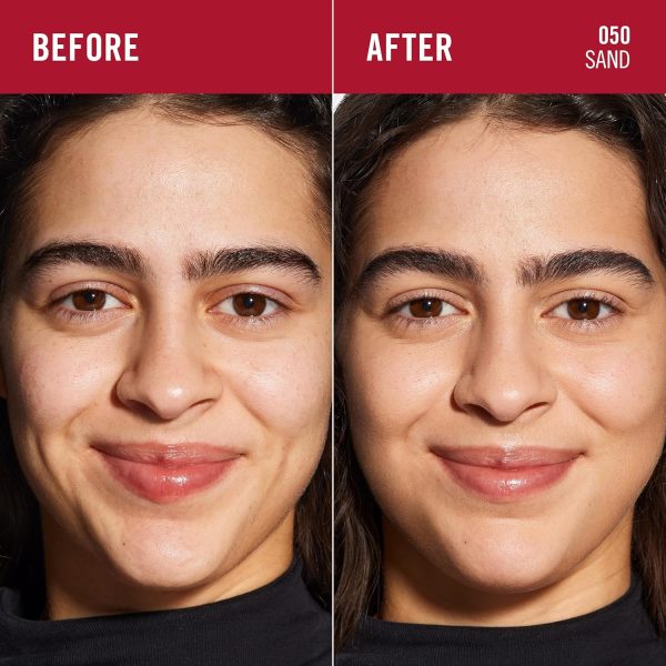 ⁦Rimmel Multi-Tasker Wake Me Up, 50 Sand, Concealer & Foundation, Brightens, Corrects, Buildable Coverage, Radiant Finish, Vegan Formula, 20ml⁩ - الصورة ⁦5⁩