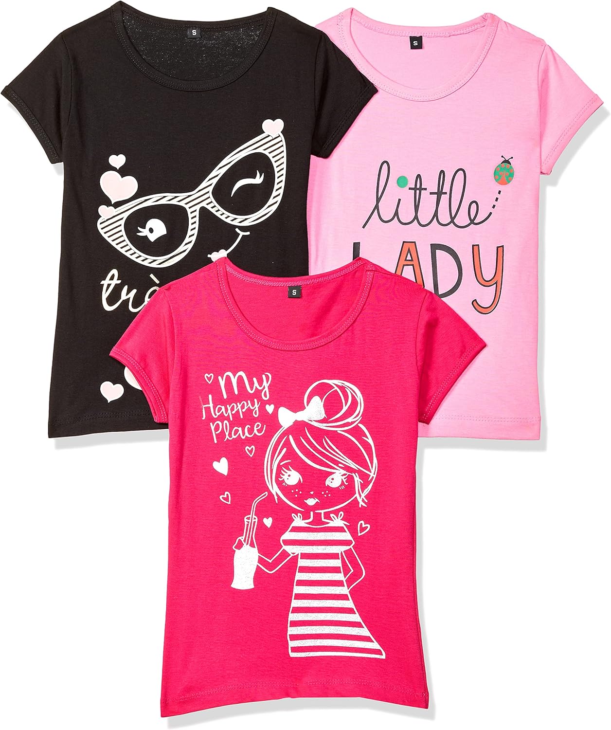 T2F Girl's GLS-TSRT-04 T-Shirt 1 T2F Girl's GLS-TSRT-04 T-Shirt