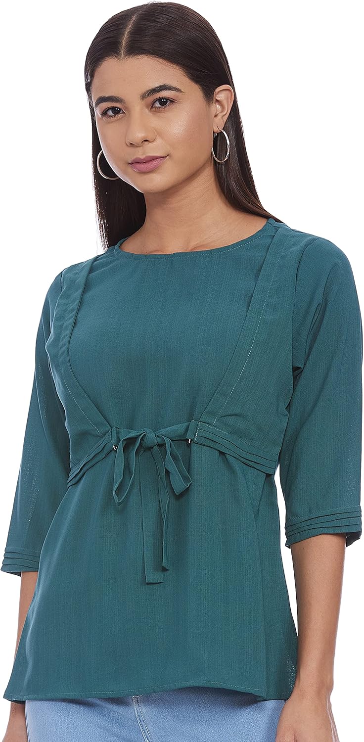 Diverse Women Solid Regulat Fit Round Neck Top 1 Diverse Women Solid Regulat Fit Round Neck Top