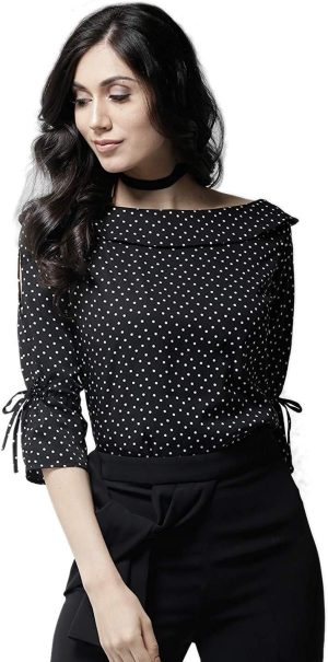 Krave Women's Polka dot Regular Top