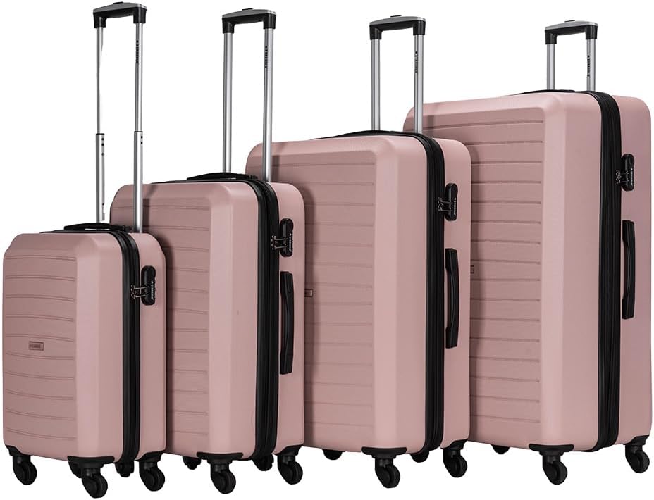 STARGOLD Travel Trolley Suitcase Set of 4 PCS Polyester Fabric Luggage Bag with Lockable System Bag-T88DB 2 STARGOLD Travel Trolley Suitcase Set of 4 PCS Polyester Fabric Luggage Bag with Lockable System Bag-T88DB - الصورة 2