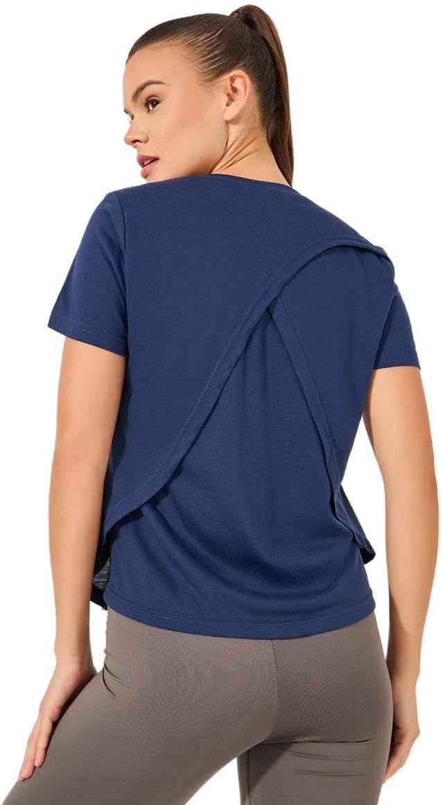 Styli Women's Wrap Detail Short Sleeve Top 1 Styli Women's Wrap Detail Short Sleeve Top