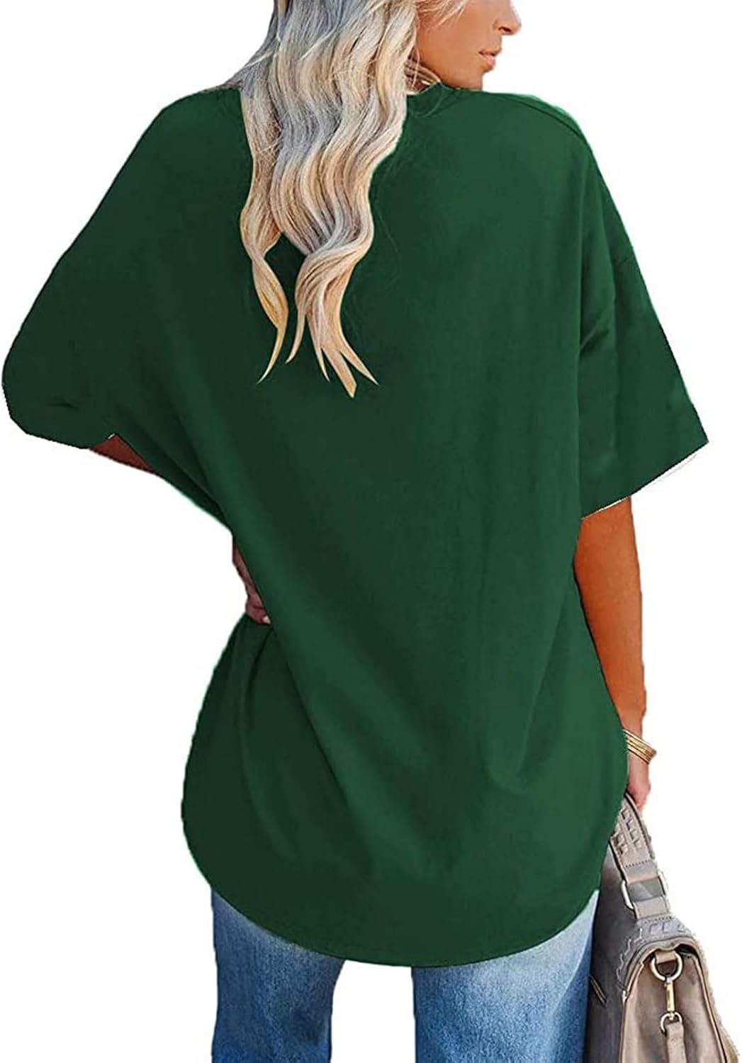 Womens Oversized T Shirts Summer Short Sleeve Tops Basic Solid Boxy Tee Casual Workout Going Out Outfits 2025 Spring 2 Womens Oversized T Shirts Summer Short Sleeve Tops Basic Solid Boxy Tee Casual Workout Going Out Outfits 2025 Spring - الصورة 2
