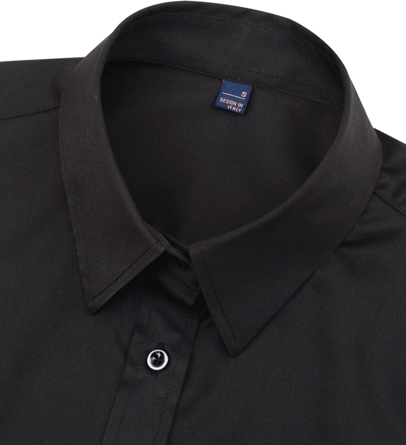 جيه فير قميص رسمي باكمام طويلة وازرار امامية للنساء، بلوزة عمل سادة خالية من التجاعيد 4 جيه فير قميص رسمي باكمام طويلة وازرار امامية للنساء، بلوزة عمل سادة خالية من التجاعيد - الصورة 4