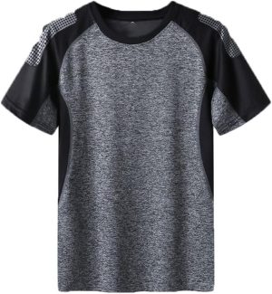 تي شيرت رياضي كاجوال باكمام قصيرة للرجال من سبيس 2022 باكمام قصيرة من القطن الصيفي مقاس كبير M-5XL 6XL 7XL (اللون: A، المقاس: XL 170 سم 70 كغم)