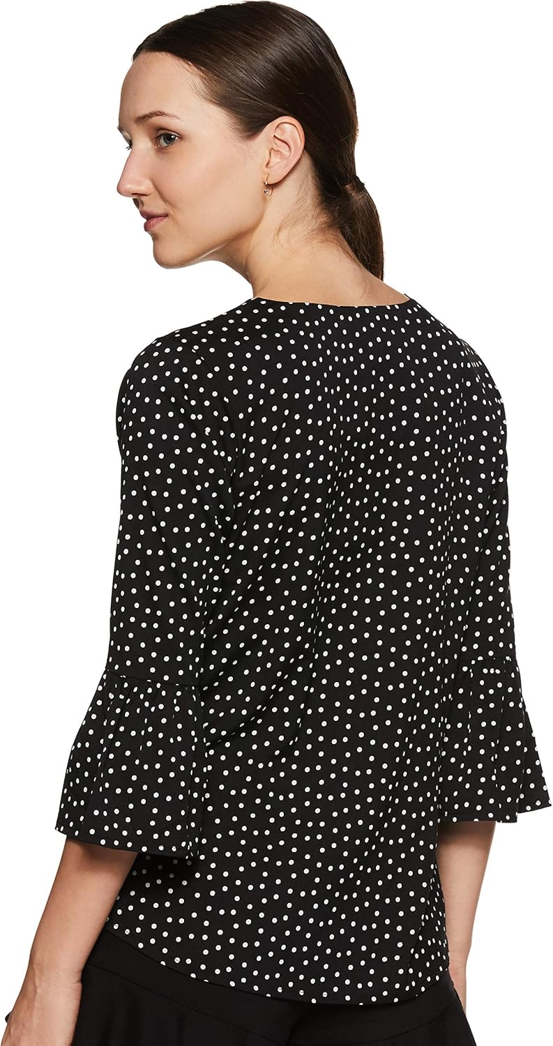 بلوزة بتصميم منقط وقصة عادية للنساء من كراف 2 بلوزة بتصميم منقط وقصة عادية للنساء من كراف - الصورة 2