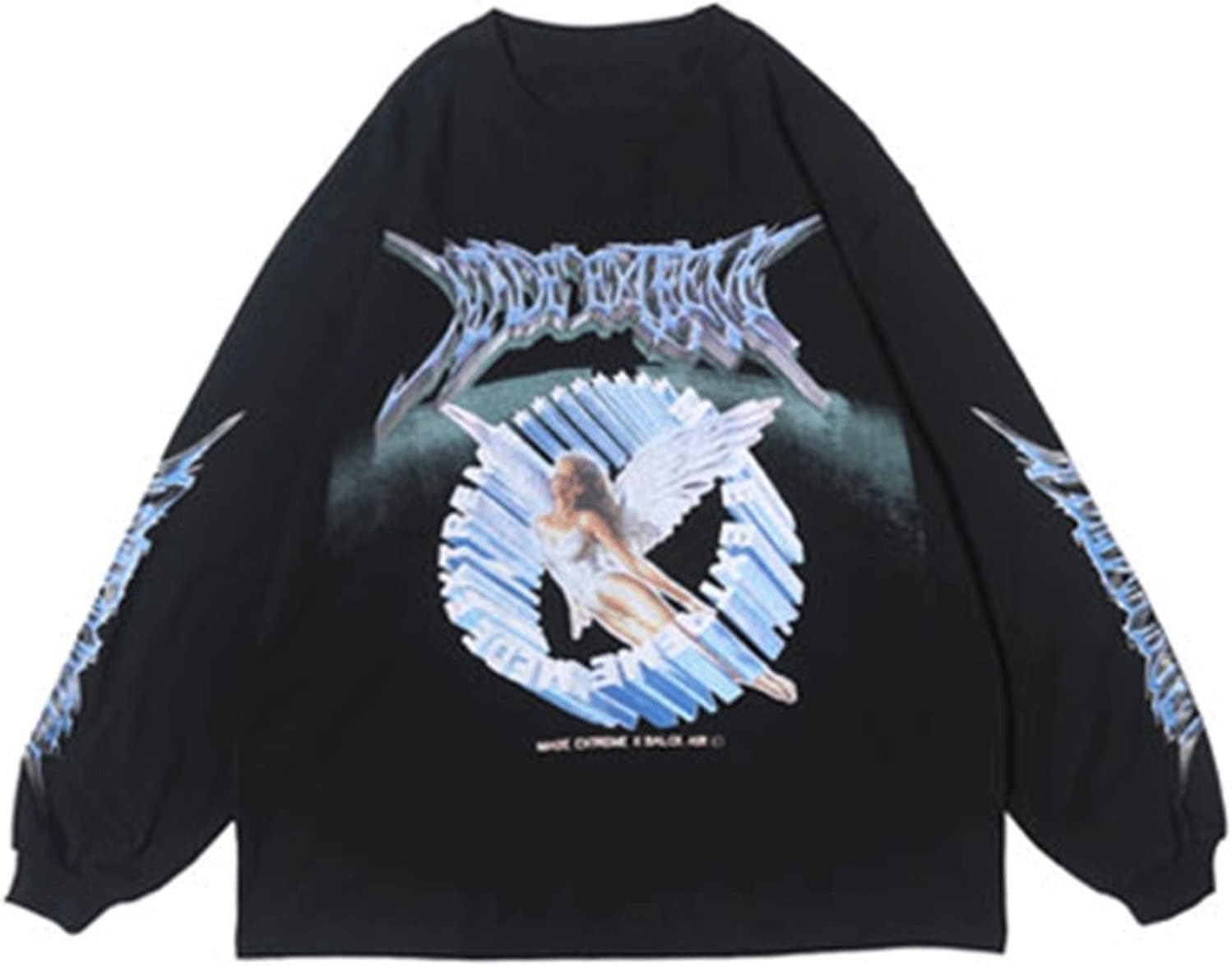 تي شيرتات Ancoree النسائية بأكمام طويلة مطبوع عليها Creative Angel بأكمام طويلة من متجر Hip Hop قمصان كاجوال فضفاضة للرجال (اللون: أبيض، المقاس: M) 1 تي شيرتات Ancoree النسائية بأكمام طويلة مطبوع عليها Creative Angel بأكمام طويلة من متجر Hip Hop قمصان كاجوال فضفاضة للرجال (اللون: أبيض، المقاس: M)