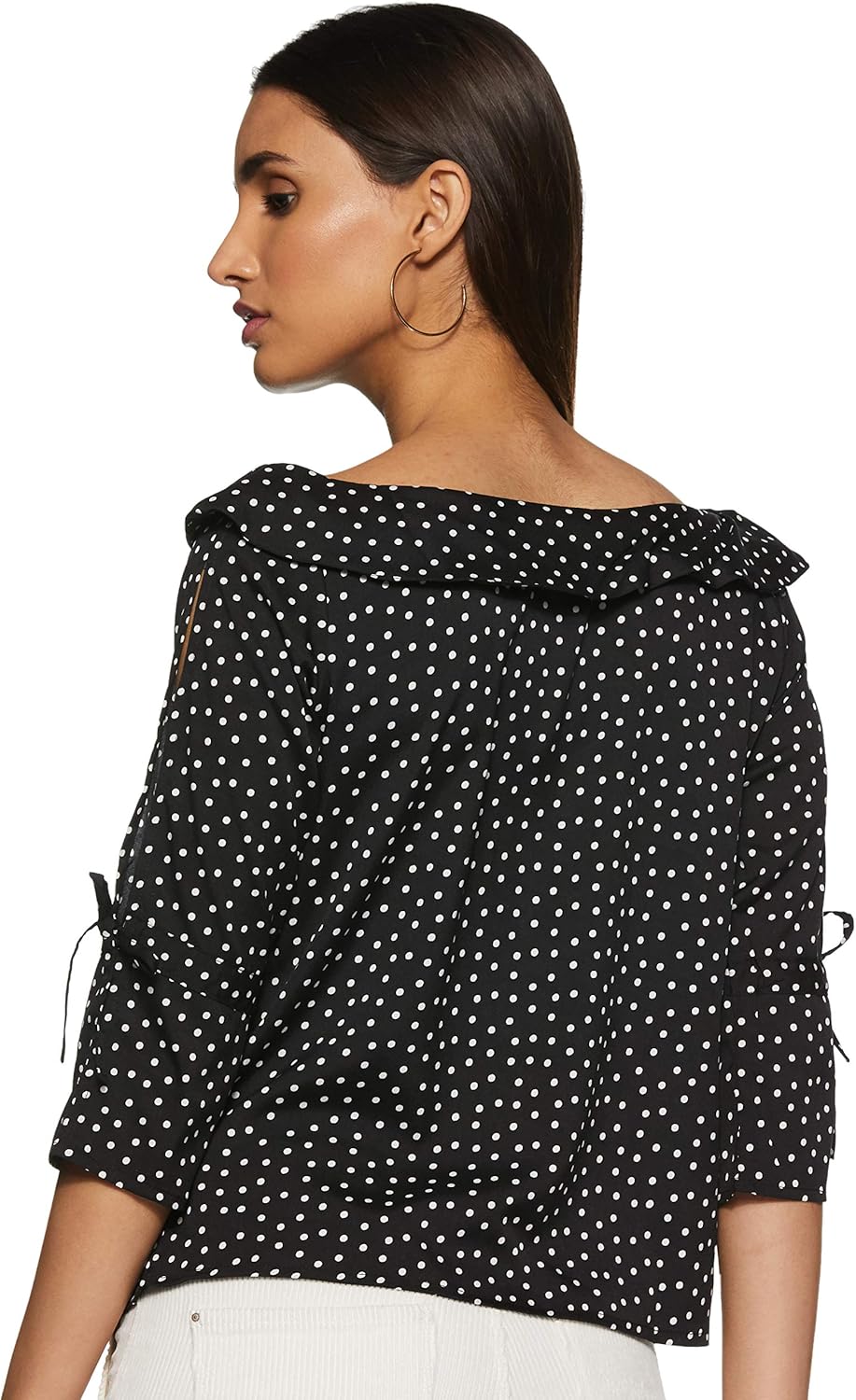 بلوزة بتصميم منقط وقصة عادية للنساء من كراف 2 بلوزة بتصميم منقط وقصة عادية للنساء من كراف - الصورة 2