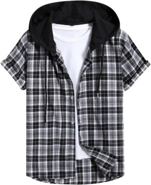 تي شيرت رجالي من HOT BODY بأكمام قصيرة للرجال بأكمام قصيرة مقاس مكتب ملائم علوي (مقاس : M)