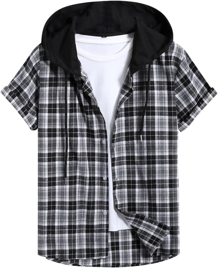 تي شيرت رجالي من HOT BODY بأكمام قصيرة للرجال بأكمام قصيرة مقاس مكتب ملائم علوي (مقاس : M) 1 تي شيرت رجالي من HOT BODY بأكمام قصيرة للرجال بأكمام قصيرة مقاس مكتب ملائم علوي (مقاس : M)