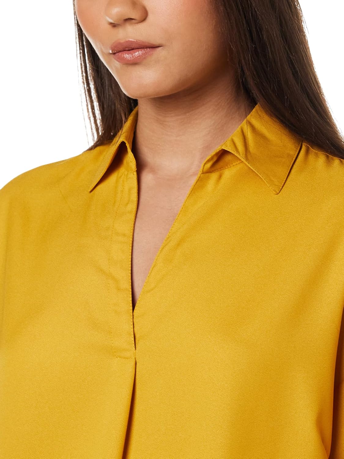 بلوزة بقصة فضفاضة سادة للنساء من أمازون براند - سيمبول 4 بلوزة بقصة فضفاضة سادة للنساء من أمازون براند - سيمبول - الصورة 4