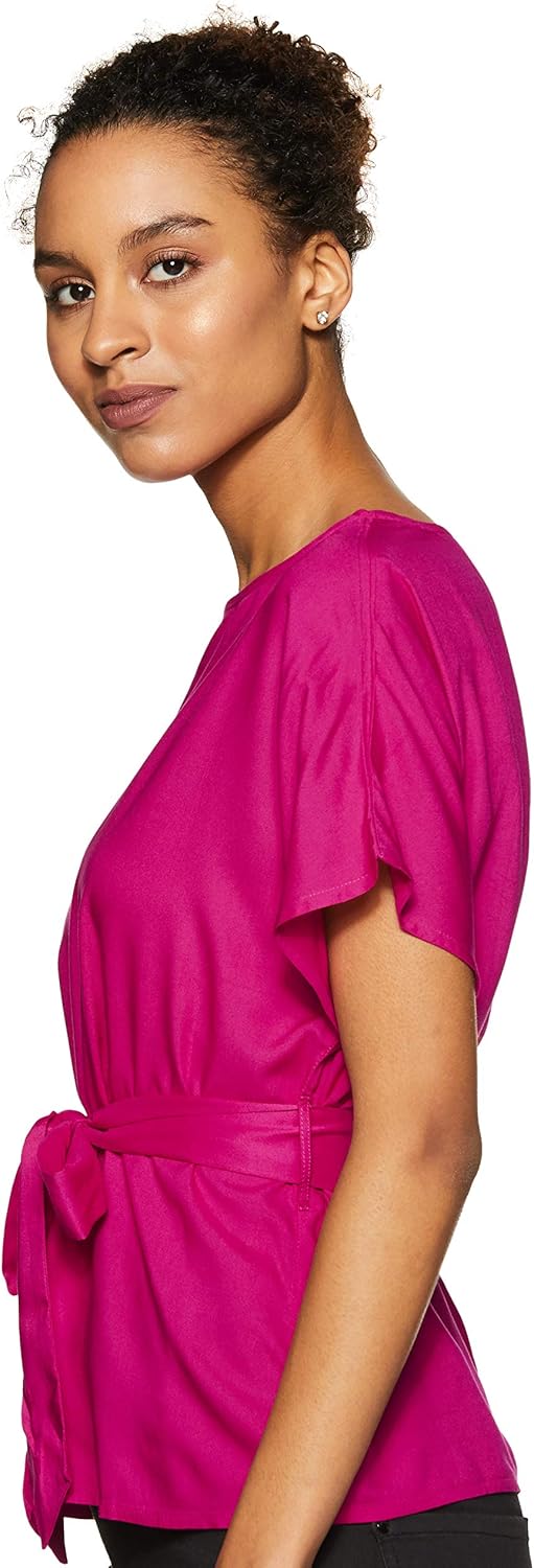 بلوزة بقصة عادية للنساء ولون سادة من أمازون براند - سيمبول 3 بلوزة بقصة عادية للنساء ولون سادة من أمازون براند - سيمبول - الصورة 3