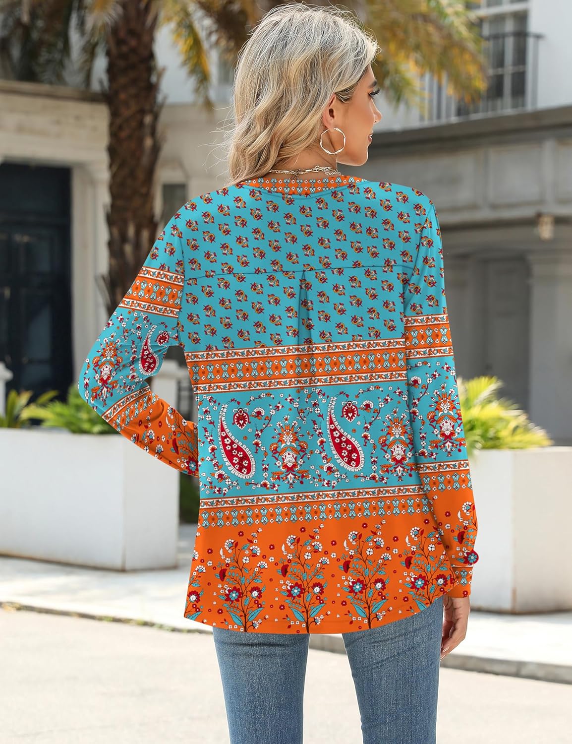 1764181669 ميكوسون بلايز نسائية أنيقة كاجوال باكمام طويلة محبوكة بقبة V وبلوزات عمل فضفاضة عصرية للخريف