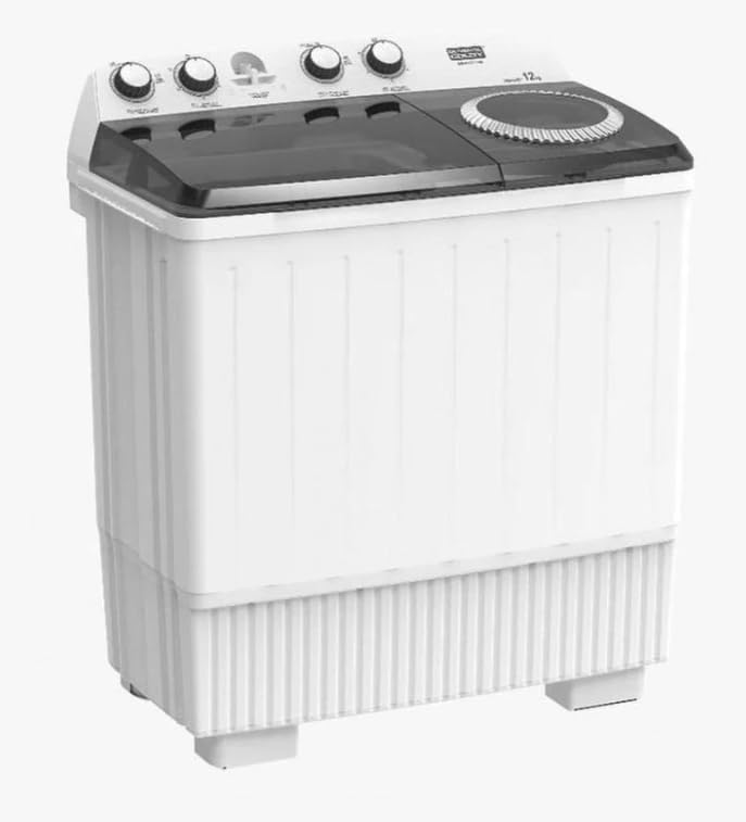 غسالة بحوضين من جنرال جولدي، غسيل 6 كجم وتجفيف 3.5 كجم، GWMTT06 1 غسالة بحوضين من جنرال جولدي، غسيل 6 كجم وتجفيف 3.5 كجم، GWMTT06