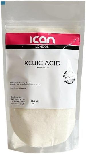 ايكان لندن مسحوق حمض كوجيك، مكونات تجميلية، 100 غرام