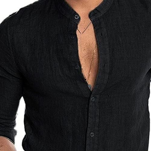 تي شيرت كاجوال جديد للرجال من هوت بودي مصنوع من القطن والكتان، قميص باكمام غير محكمة، تي شيرت للربيع والخريف والصيف، قميص كاجوال وسيم للرجال (اللون: لون واحد، المقاس: L) 4 تي شيرت كاجوال جديد للرجال من هوت بودي مصنوع من القطن والكتان، قميص باكمام غير محكمة، تي شيرت للربيع والخريف والصيف، قميص كاجوال وسيم للرجال (اللون: لون واحد، المقاس: L) - الصورة 4