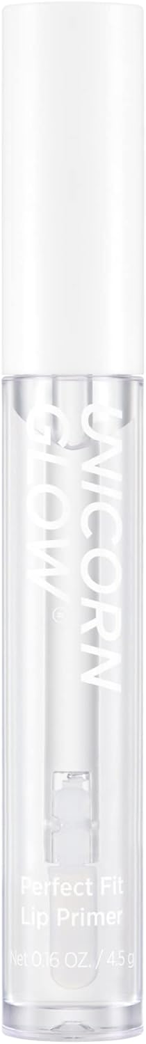 يونيكورن جلو برايمر شفاه بيرفكت فيت، جل مائي، يعزز تأثير اللون، مرطب، مرطب، زيت الافوكادو، لمسة نهائية فائقة النعومة، مكونات نباتية، جمال نظيف