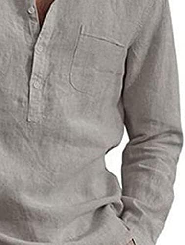 تي شيرت كاجوال جديد للرجال من هوت بودي مصنوع من القطن والكتان، قميص باكمام غير محكمة، تي شيرت للربيع والخريف والصيف، قميص كاجوال وسيم للرجال (اللون: لون واحد، المقاس: L) 5 تي شيرت كاجوال جديد للرجال من هوت بودي مصنوع من القطن والكتان، قميص باكمام غير محكمة، تي شيرت للربيع والخريف والصيف، قميص كاجوال وسيم للرجال (اللون: لون واحد، المقاس: L) - الصورة 5