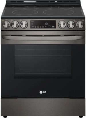 LG 6.3 قدم مكعب مروحة كهربائية ذكية تعمل بالواي فاي مع نطاق منزلق مع مقلاة هوائية وايزي كلين®