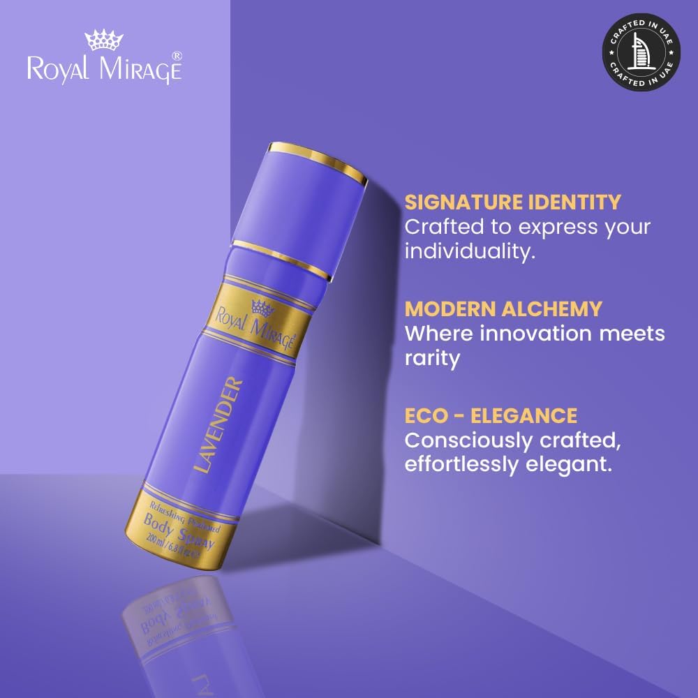 سبراي الجسم لافندر من رويال ميراج، 200 مل 5 سبراي الجسم لافندر من رويال ميراج، 200 مل - الصورة 5