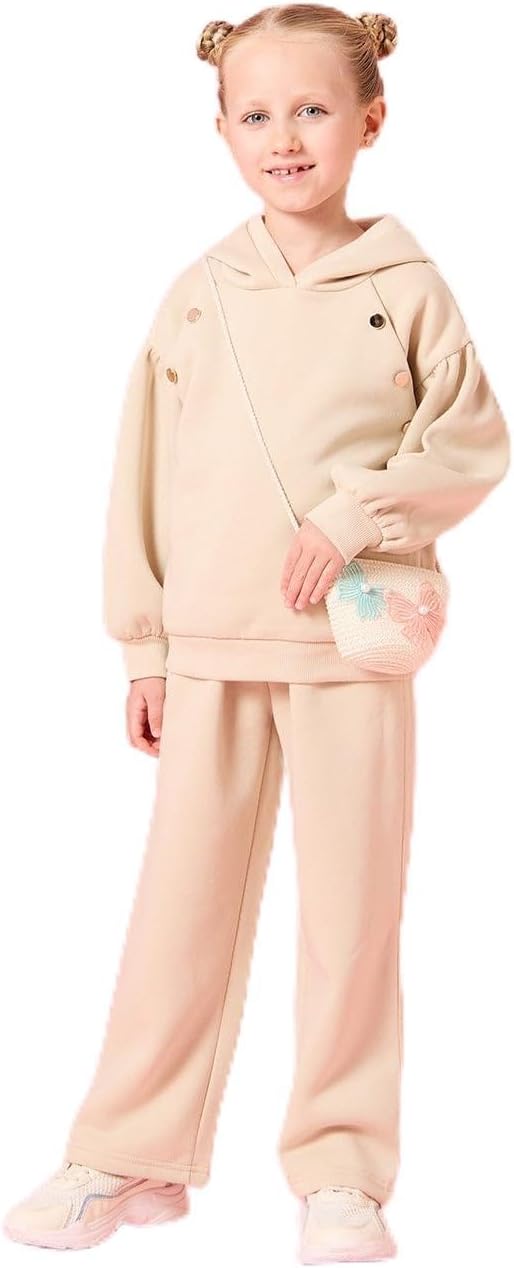 طقم بنطلون رياضي بغطاء للرأس للبنات من ريد تاغ (قطعتان) لعمر 2-3 سنوات، لون اسود 1 طقم بنطلون رياضي بغطاء للرأس للبنات من ريد تاغ (قطعتان) لعمر 2-3 سنوات، لون اسود