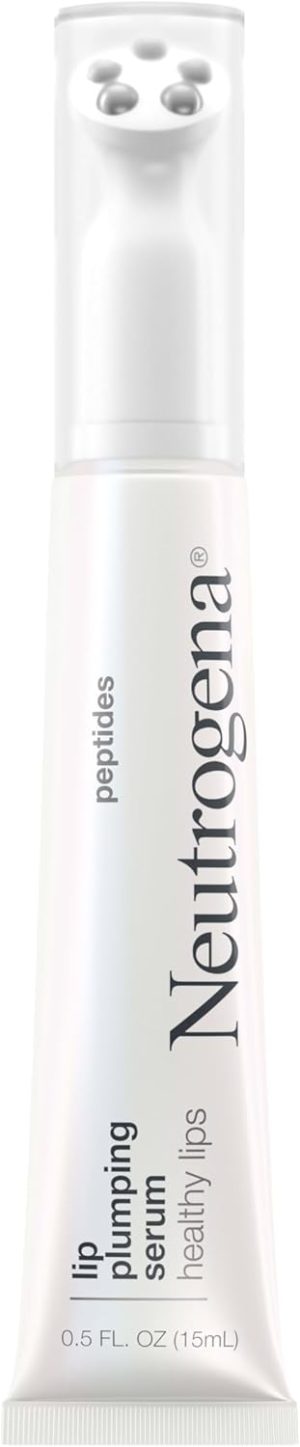 سيروم ملء الشفاه بشكل صحي من نيوتريجينا معزز مظهر المزود بالببتيدات يغذي ويحسن لتبدو ممتلئة ومنفوخة طبيعي 0.5 اونصة سائلة