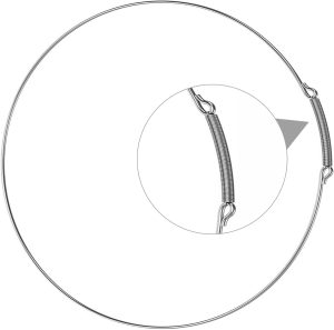 134527100 حلقة تثبيت للغسالة ذات التحميل الامامي من فريجيدير الكترولوكس 134365400، مشبك غلق الباب لـ AP3844563، 1154939، 134365400، AH1146211، EA1146211، PS1146211 6211