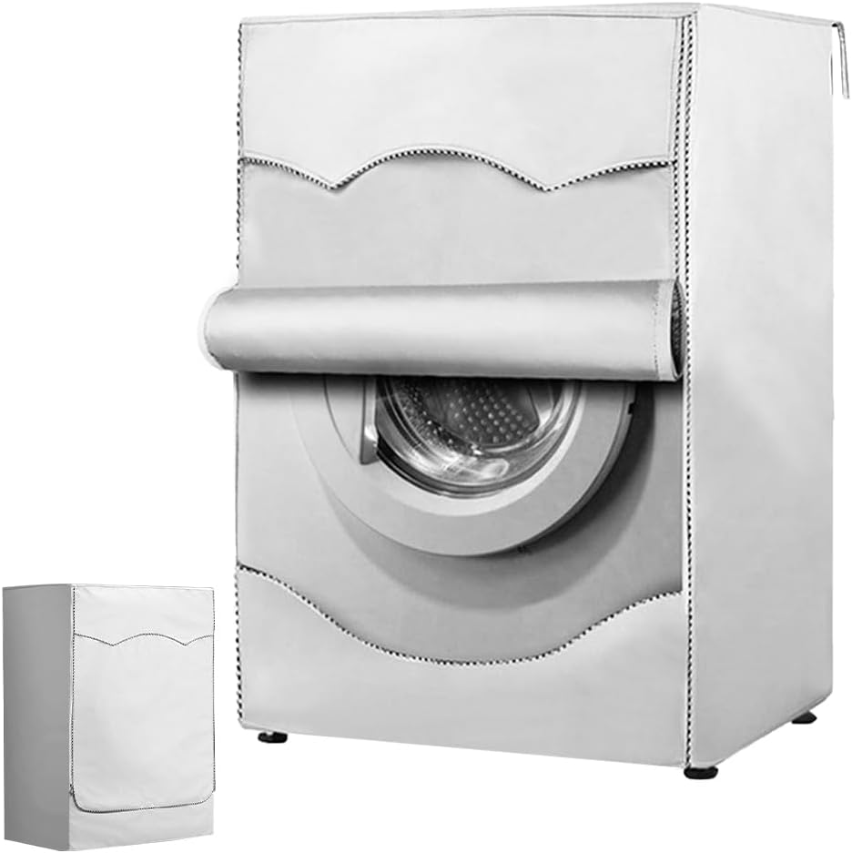 غطاء غسالة من دابوزا، غطاء غسالة مقاوم للماء والغبار، غطاء غسالة بتحميل امامي، غطاء غسالة من القماش السميك للغسالة بتحميل علوي وامامي، 60 × 55 × 85 سم، جي تاو دي اس ايه