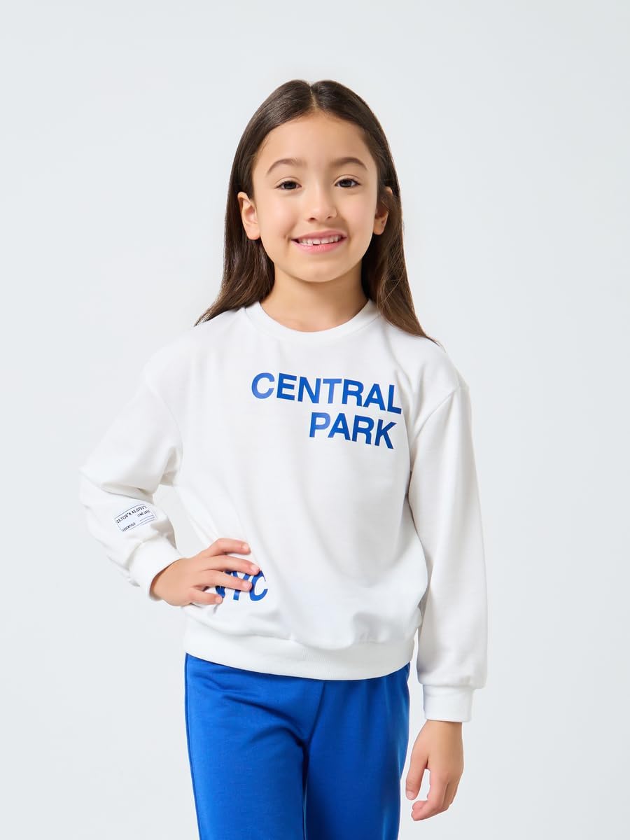 Styli Girls Central Park Print Sweatshirt And Trousers Set 2 Styli Girls Central Park Print Sweatshirt And Trousers Set - الصورة 2
