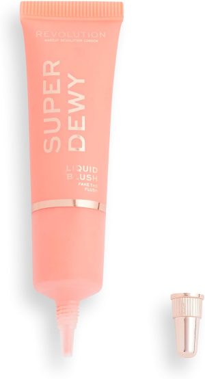 بلشر سائل سوبر ديوي نباتي وخفيف الوزن، بدرجة تصبغ عالية، لم يتم اختباره على الحيوانات، بسعة 0.5 اونصة/ 15 مل بنمط فيك ذا فلش من ميكاب ريفوليوشن