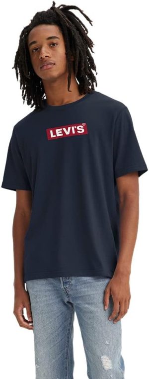 ليفايس تي شيرت رجالي بأكمام قصيرة وقصة مريحة