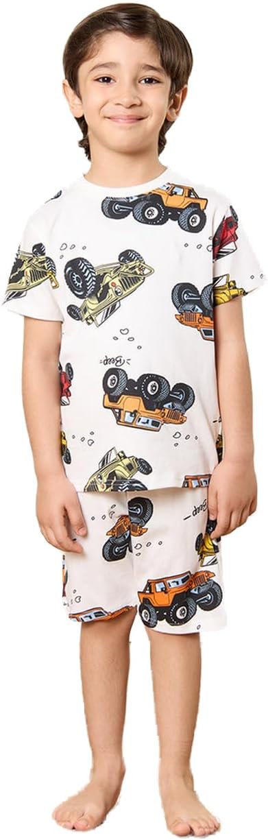 طقم بيجامة مطبوع للاولاد من ريد تاغ (قطعتان) 1 طقم بيجامة مطبوع للاولاد من ريد تاغ (قطعتان)