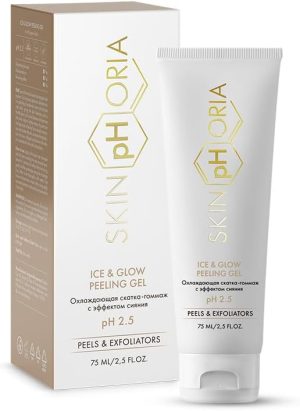 جل تقشير آيس آند جلو بدرجة حموضة 2.5، مناسب لجميع أنواع البشرة، توحيد لون البشرة ويمنحها إشراقة طبيعية، تقليل مظهر ندبات الوجه وآثار حب الشباب، 75 مل
