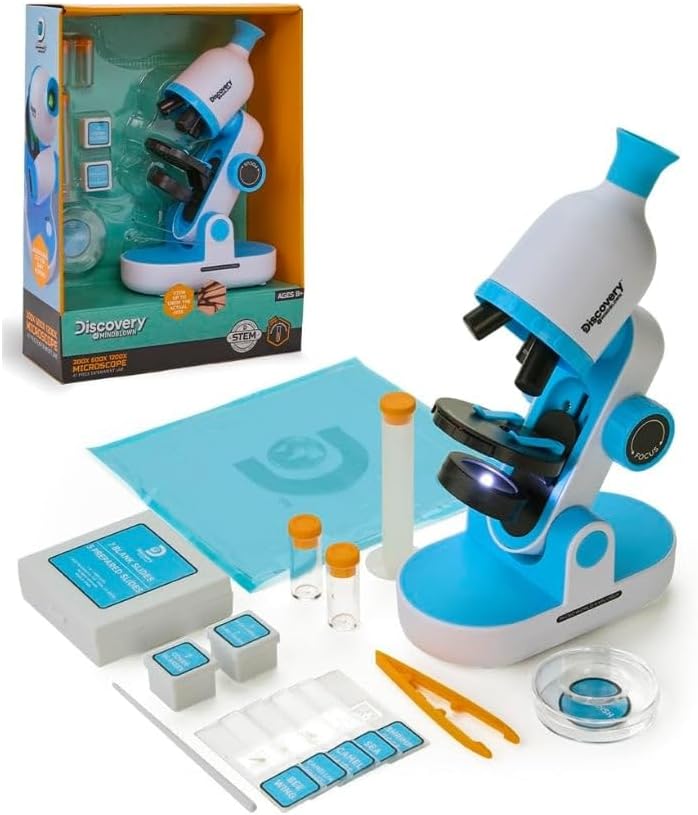 ديسكفري مجموعة مجهر للاطفال من مايندبلاون - مجهر المستكشفين المبكر مع ضوء مدمج وادوات - تجارب علمية للاطفال - مجموعة علمية للاطفال - 41 قطعة 1 ديسكفري مجموعة مجهر للاطفال من مايندبلاون - مجهر المستكشفين المبكر مع ضوء مدمج وادوات - تجارب علمية للاطفال - مجموعة علمية للاطفال - 41 قطعة
