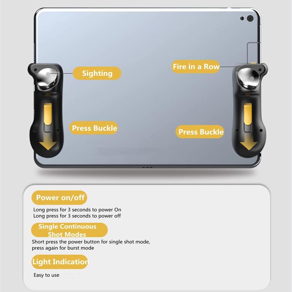 ذراع تحكم العاب بابجي مع اطلاق سريع من اكسيفور، مقبض 4 اصابع، عصا L1R1، اداة لاسلكية لاجهزة ايباد والتابلت واندرويد وiOS، هاتف ذكي، USB 6 ذراع تحكم العاب بابجي مع اطلاق سريع من اكسيفور، مقبض 4 اصابع، عصا L1R1، اداة لاسلكية لاجهزة ايباد والتابلت واندرويد وiOS، هاتف ذكي، USB - الصورة 6