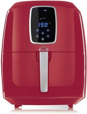 قلاية السيف الصحية بدون زيت مع شاشة رقمية مقاس كبير 6 لتر أحمر - AL7205