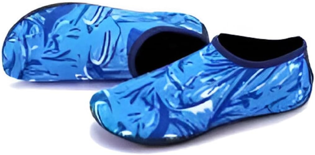 حذاء مائي سريع الجفاف بدون رباط للنساء والرجال، جوارب مائية حافية القدمين للشاطئ والسباحة وركوب الامواج وممارسة اليوغاوالتجديف والمشي على الشاطئ, (أزرق) 2 حذاء مائي سريع الجفاف بدون رباط للنساء والرجال، جوارب مائية حافية القدمين للشاطئ والسباحة وركوب الامواج وممارسة اليوغاوالتجديف والمشي على الشاطئ, (أزرق) - الصورة 2