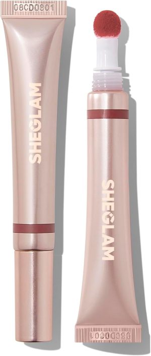 شيجلام ملمع شفاه سائل مرطب من باوت بيلو كوشن، ملمع شفاه سائل بلمسة نهائية عالية اللمعان، طرف اسفنجي غير لاصق للحفلات - كاتش زد